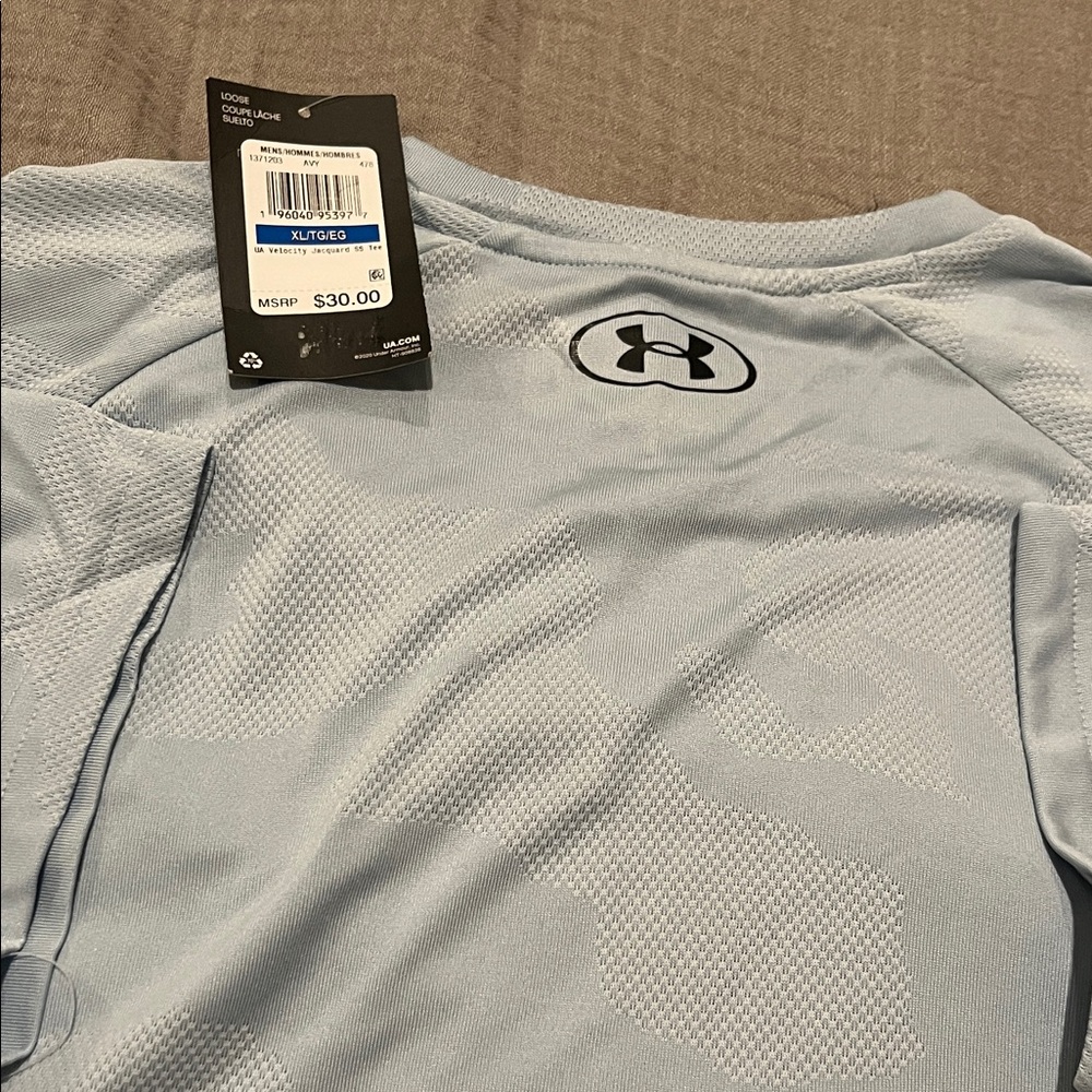 Under Armour Men's Light Gray Short Sleeve Tee